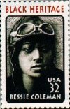 Bessie Coleman postage stamp