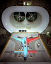 Rutan Voyager in wind tunnel