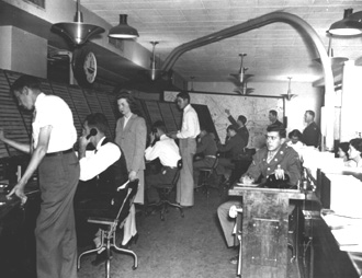 Air traffic center during WWII