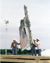 Burial of Challenger debris in Minuteman silos at Canaveral 