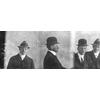Portrait photographs of Frank Coffyn (center) and an unidentified man.
