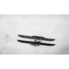 Frank Coffyn flying the single-plane transitional aircraft.