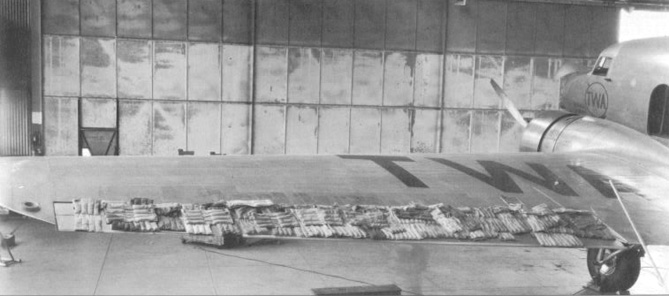 DC-1 ailerons being tested