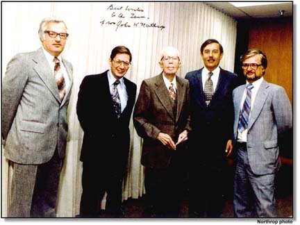 Jack Northrop with B-2 team