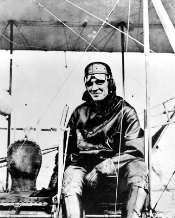 Lt. Henry H. Arnold in a Wright B airplane, College Park, Md. 1911