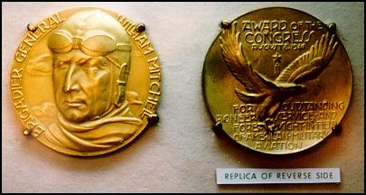 This is the Special Congressional Medal of Honor awarded posthumously to Mitchell in 1946.