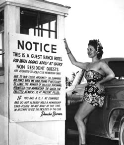 Entrance to Pancho Barnes' ranch