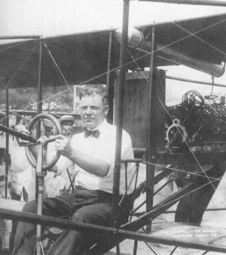 Thomas Baldwin in cockpit