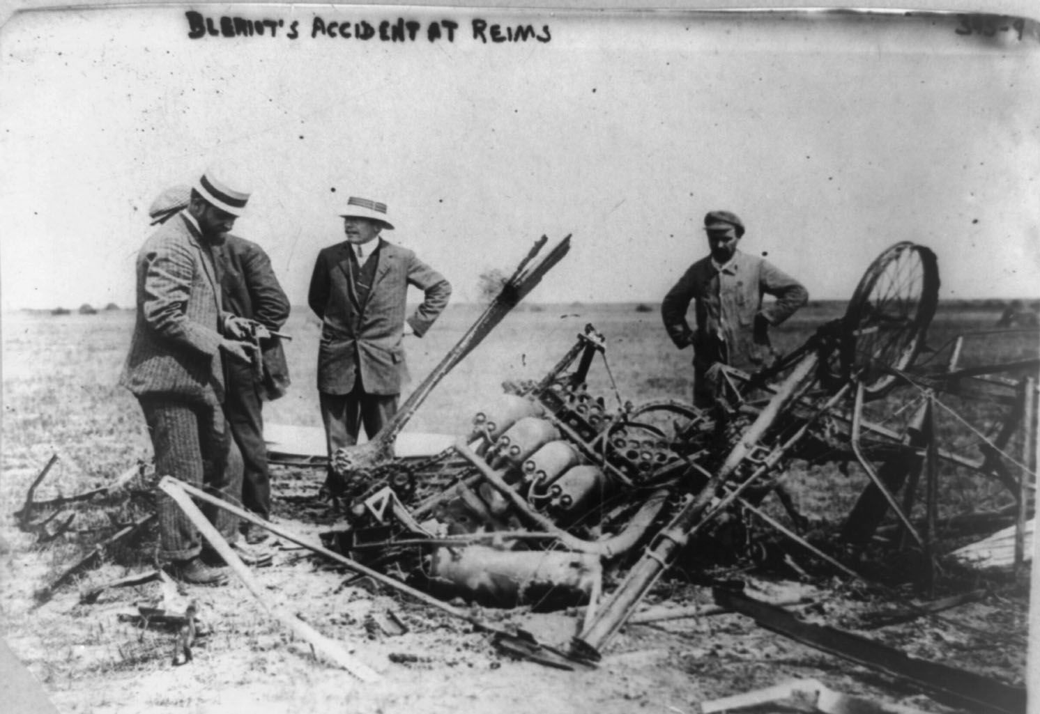 Bleriot's accident at Reims