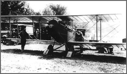 Curtiss JN4-H prepares to carry the mail