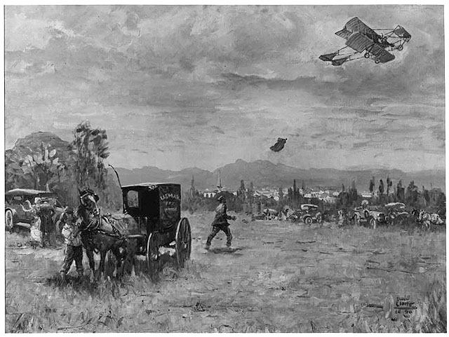 Mail is dropped to ground