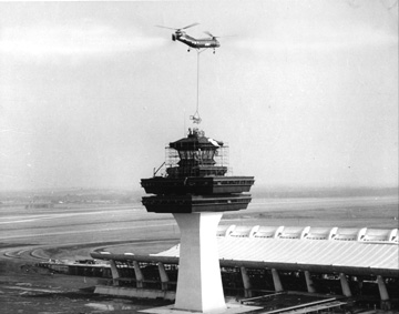 Dulles Airport under construction