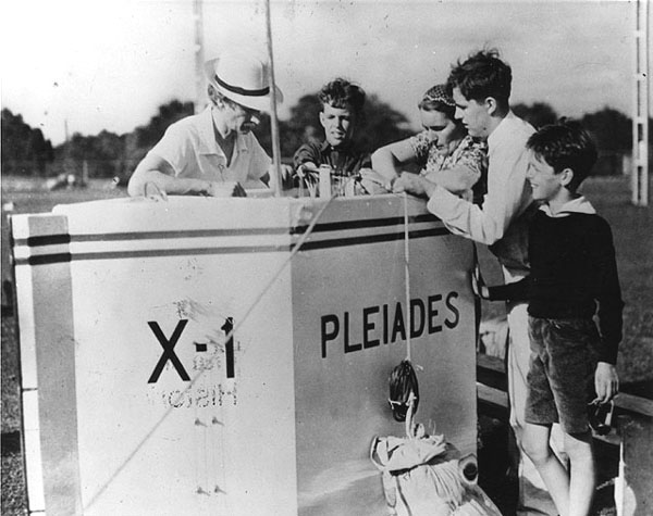 Jean Piccard in the Pleides, July 18, 1937