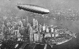 Hindenburg over New York City.