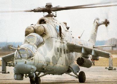 The Soviet Union developed the Mi-24 Hind as its own unique assault helicopter