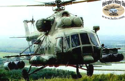 The Mi-8 Hip was an existing helicopter that the Soviets armed with anti-tank missiles or rocket launchers