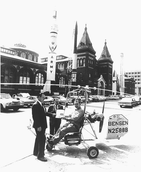 The Bensen B-8M Gyrocopter holds more records for a non-military helicopter than any other rotary craft