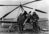Air Vice-Marshall Sir Safton Brancker (left) with Captain Rawson just before Brancker piloted the famous Cierva autogiro in a