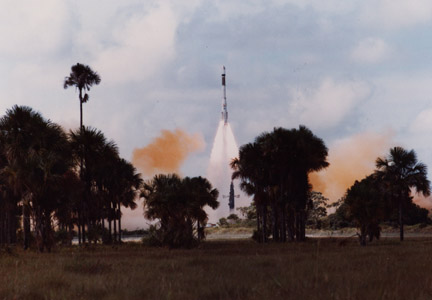 First launch of Ariane 3 with dual payload