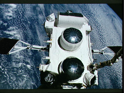 GRO is grappled by the remote manipulator system 