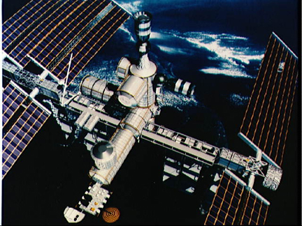 Space Station Freedom drawing