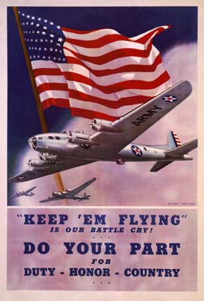 �Keep �Em Flying� poster of WWII
