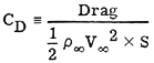 Drag coefficient