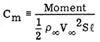 Coefficient of moment equation
