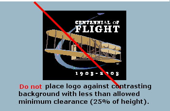 example of incorrect logo usage