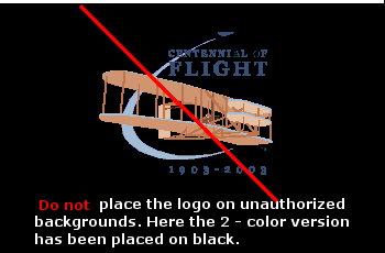 example of incorrect logo usage