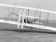 Orville during the third flight, December 17, 1903
Image credit: Library of Congress