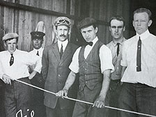 Orville Wright and students