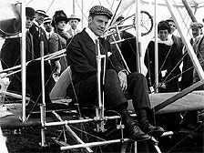 Frank Coffyn at an early exhibition
Image credit: The Empire State Aerosciences Museum