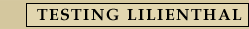 Testing Lilienthal
